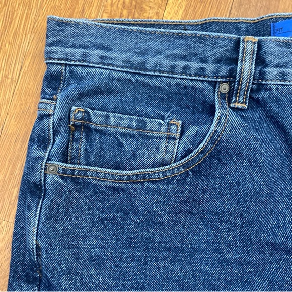 DC Jeans Worker Baggy Men’s Blue Denim Jeans Button Front Actual Measures 36x30 - Picture 5 of 15